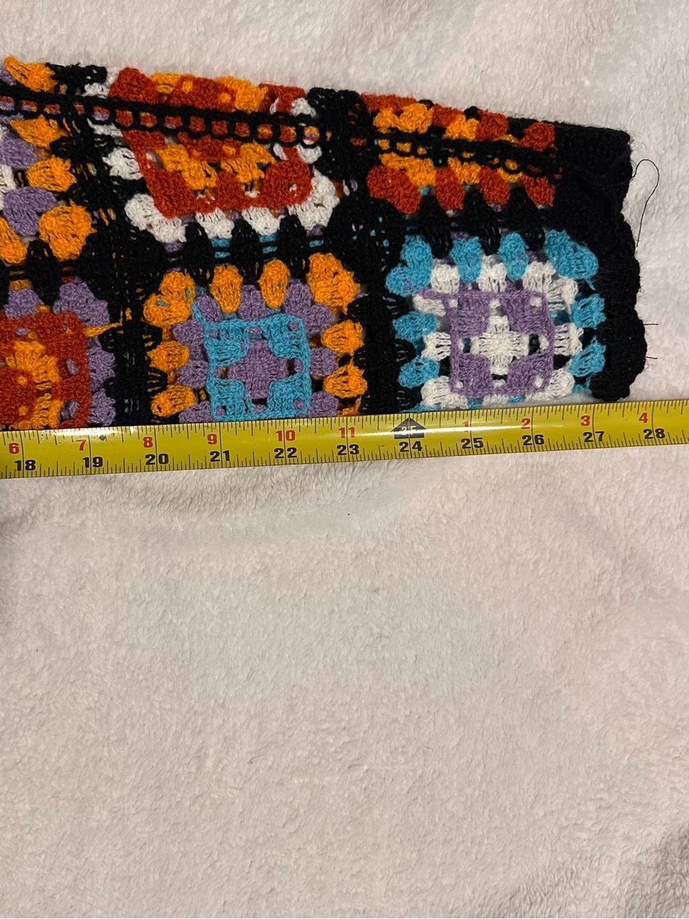 Crochet Square-Pattern Bolero Sweater - Multi-Color - Picture 10 of 11
